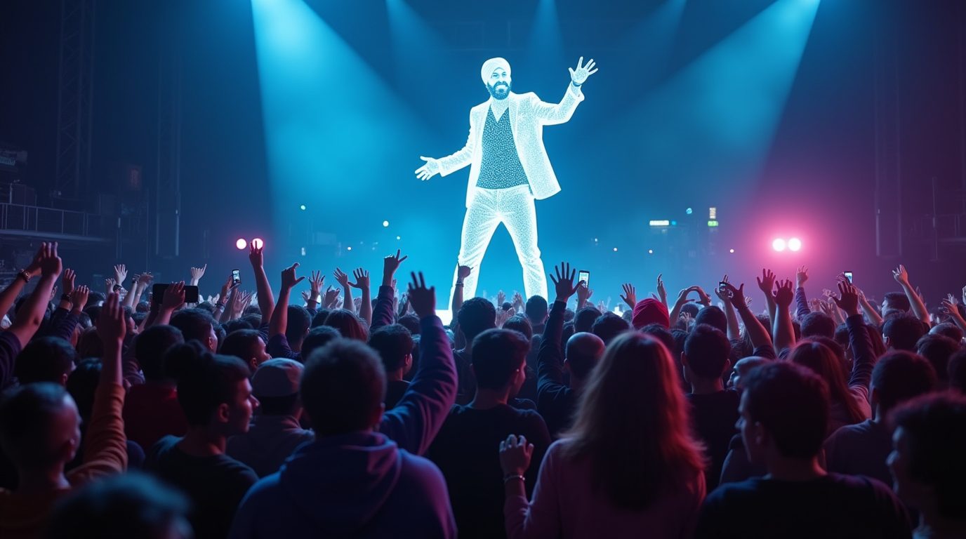 Sidhu Moose Wala performing in hologram tour 2026