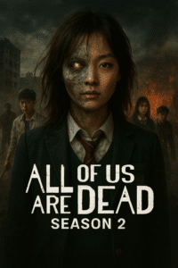 Nam-ra leading hybrid survivors in destroyed Korean city during All of Us Are Dead Season 2.