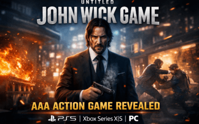 Untitled John Wick Game PS5 trailer screenshot with cinematic combat